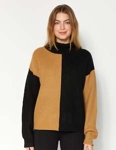 DEAR SUTTON Digby Jumper - Black/Coffee