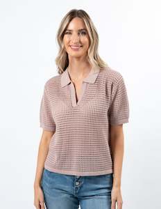 Knitwear: Jonah Top - Blush