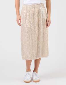 Crystal Skirt - Champagne Sequins