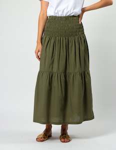 Aja Skirt - Olive Grove