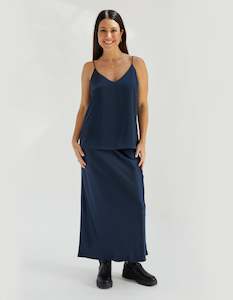 DEAR SUTTON Harper Skirt - Blue Ink