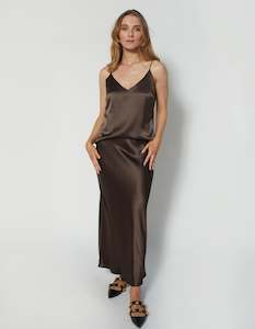 DEAR SUTTON Harper Skirt - Chocolate