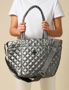 Tote Bag Quilted - Gunmetal