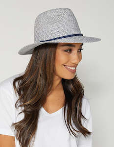 Fedora Hat - Navy Weave