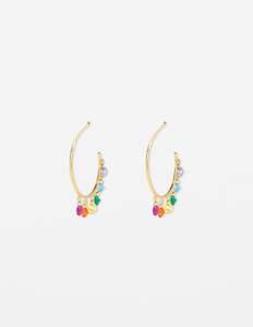 Earrings - Hoops Rainbow