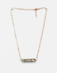 Gold Speckle Bar Choker Necklace