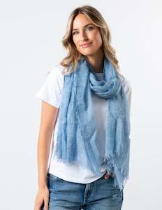 Scarf Fringe - Sky