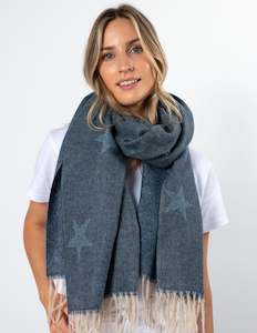 Denim with Stars Scarf