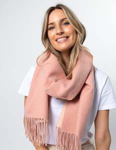 Two Tone Scarf - Pink