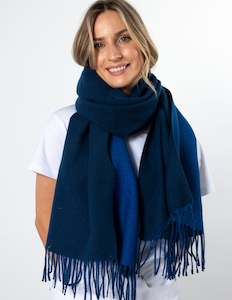 Two Tone Scarf - Royal Blue