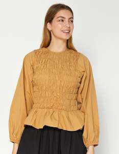 DEAR SUTTON Sloane Top - Hazelnut