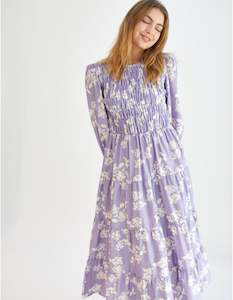 DEAR SUTTON Fallon Dress - Periwinkle Floral