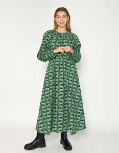 DEAR SUTTON Alexis Dress - Forest Horse Stampede