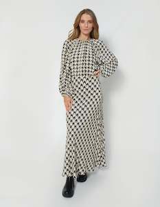 DEAR SUTTON Blakely Dress - Houndstooth