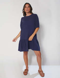 DEAR SUTTON Kenneth Dress - Naval Blue