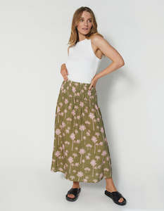 DEAR SUTTON Amaro Skirt - Olive Oasis