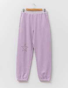 Willow Trackpants - Lilac Fog Grey Star