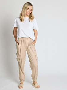 Hailey Cargo Pants - Eggshell