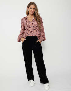 Velvet Pants - Black