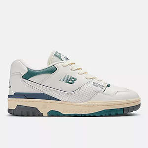 Shoes: New Balance 550 - Sea Salt with New Spruce and Calcium