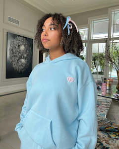 Hoodie: Claudia Dean Hoodie Ice Blue