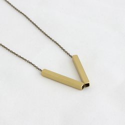 Classic v necklace - gracie jewellery