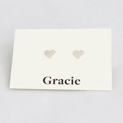 Heart earrings - gracie jewellery