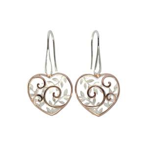 Koru Heart Basket Earrings