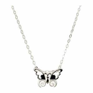 Butterfly Polished/Iced Pendant