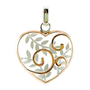 Pendant - Koru Heart Basket