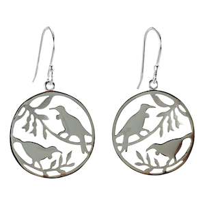 2 Tui in Circle Polish/Matte Earrings (large)