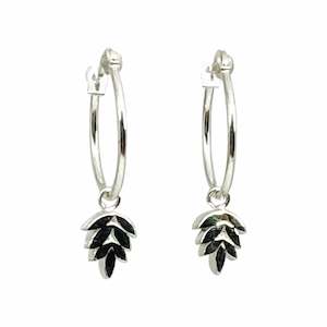 Fern Icon Hoop Earrings