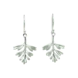 Hen & Chicken Fern Hook Earrings