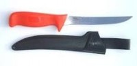 Black Magic Fillet Knife Wide Blade 15CM Orange Handle