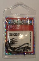 Wasabi Suicide Hooks Small Packet Size 4 Black