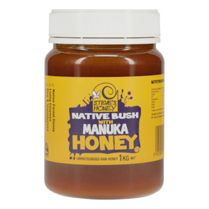 Native Bush Honey with Manuka (MGO130)  4 x 1 KG