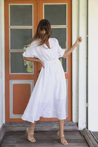 Clothing: Ambrosia Midi Dress /White