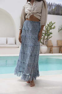 Sardinia Aries Skirt /Blue Print