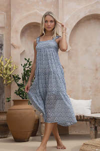 Clothing: Vacay Aries Dress /Blue Print