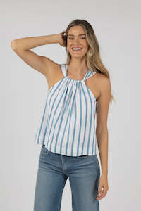 Clothing: Santos Top /Blue Strip