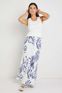 Departure Navy Silhouette Maxi Skirt - Navy Silhouette