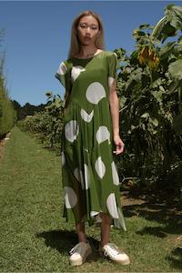 Frill of the Carnival dress /Green Spot