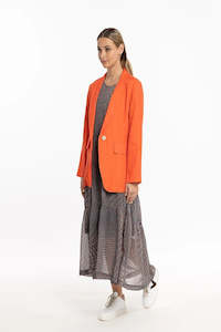 Clothing: ignite Linen Jacket /Melon