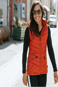 Mary Claire packable Vest/ Intense Rust