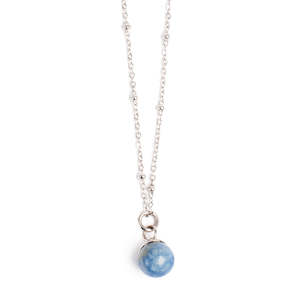 Clothing: Blue Aventurin Necklace /Silver