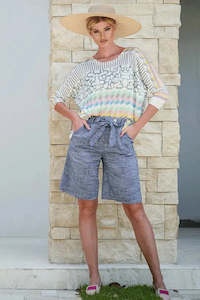 Italian Bermuda Shorts /Ocean Blue