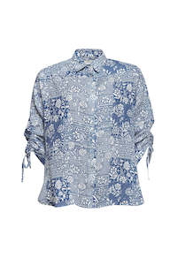 Clothing: Daisy Patch Shirt/Blue Multi