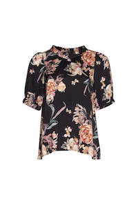 Clothing: Peony Princess Sateen Top /Peony