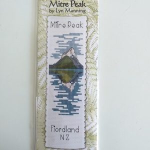 Craft material and supply: Mitre Peak Bookmark