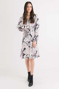 Raglan Dress - Blush print